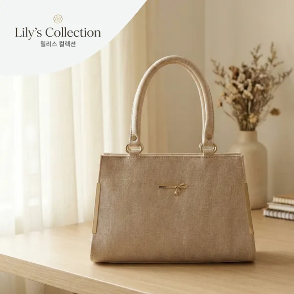 Champagne_Beige_With_Gold_Hardware_Pu_Leather_Handbag_For_Women