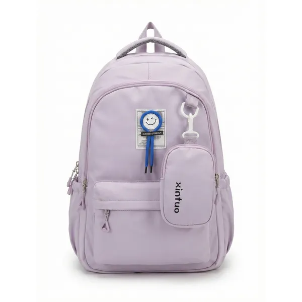 Soft_Lavender_Pu_Leather_Mini_Backpack_For_Women