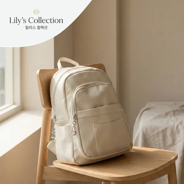 Cloud_Beige_And_Ivory_Cream_Polyester_Pu_Leather_Backpack_For_Women_(Pack_Of_2)