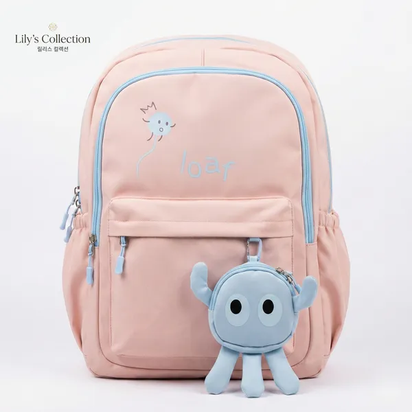 Peach_Blush_Polyester_Backpack_For_Women