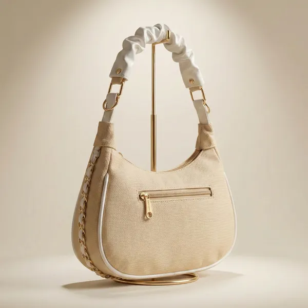Beige_Premium_Pu_Leather_Shoulder_Bag_For_Women