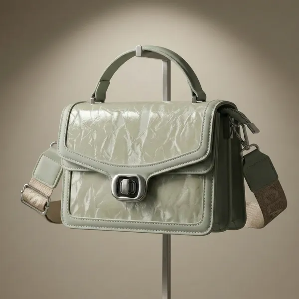 Sage_Green_Structured_Luxury_with_Signature_Lock_and_Premium_Wide_Strap_Handbag_For_Women