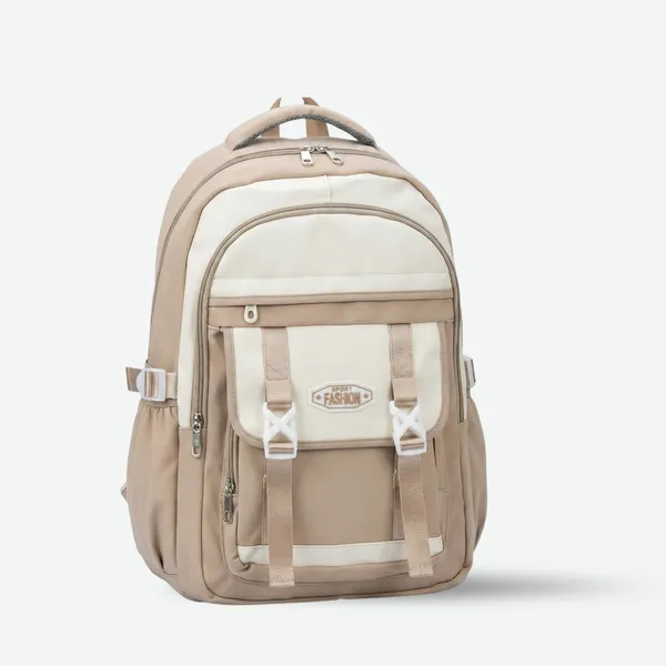 Cloud_Beige_And_Ivory_Cream_Polyester_Pu_Leather_Backpack_For_Women_(Pack_Of_2)