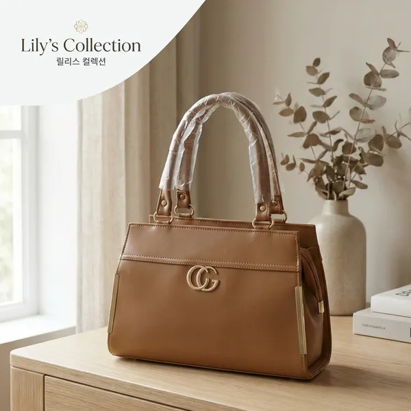 Cognac_Brown_Pu_Leather_Tote_For_Women