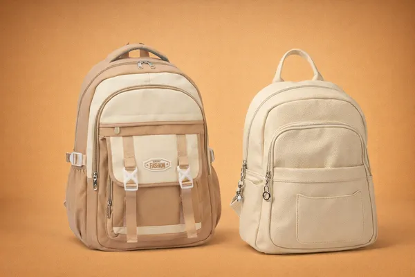 Cloud_Beige_And_Ivory_Cream_Polyester_Pu_Leather_Backpack_For_Women_(Pack_Of_2)