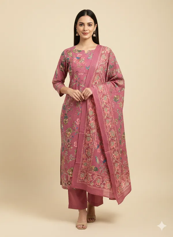Pink_Cotton_Printed_Kurta_Set_With_Dupatta_For_Women