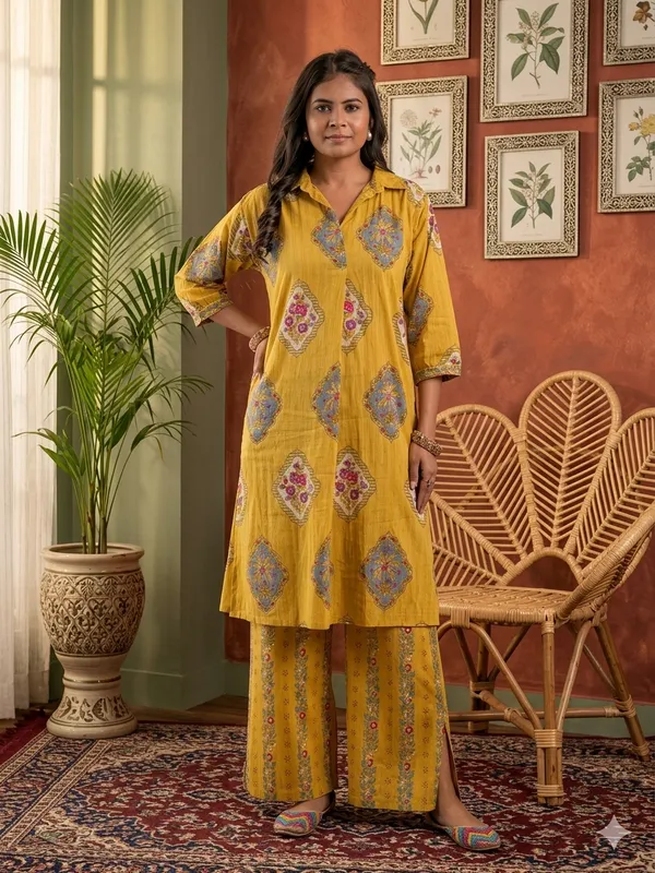 Heritage_print_kurta_and_pant_set