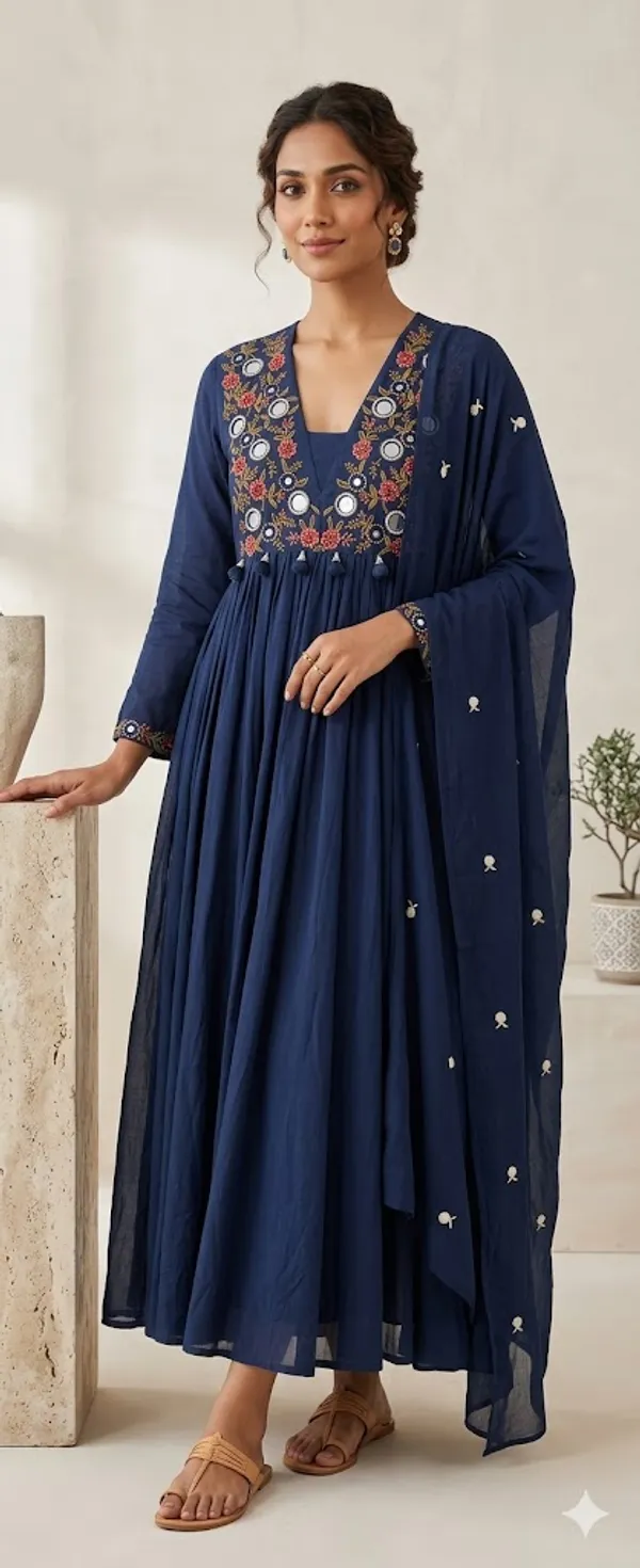 Mul_Cotton_kurti_set