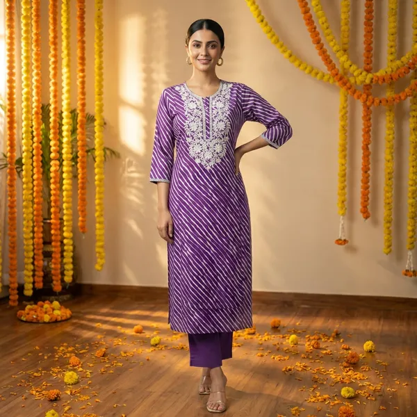 Purple_Cotton_Striped_Kurta_Set_With_White_Embroidery_And_Palazzo_Pants_For_Women