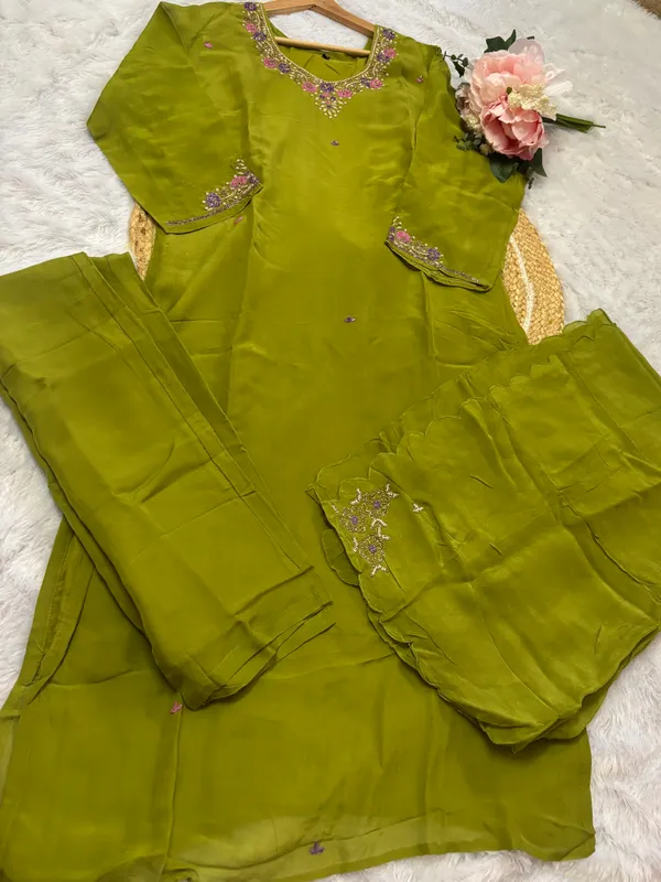 Parrot_green_premium_roman_silk_handwork_suit_