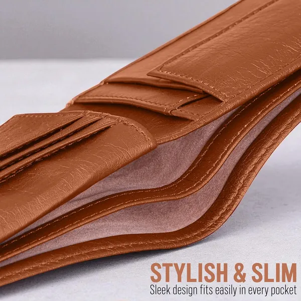 Tan_Faux_Leahther_Premium_Wallet_For_Men