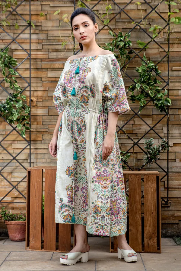 Boteh_Drawstring_Dress_For_Women