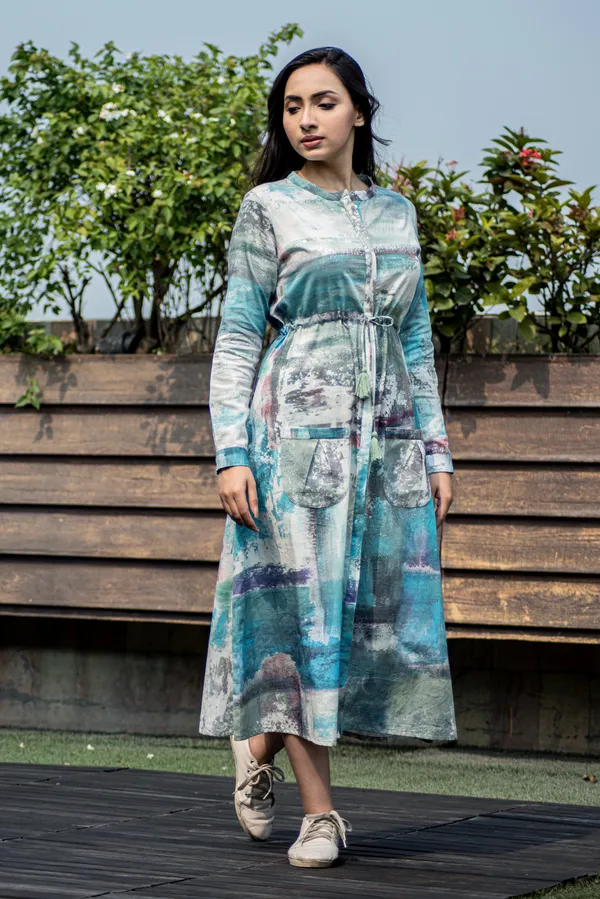 Riviera_Drawstring_Midi_Dress_For_Women