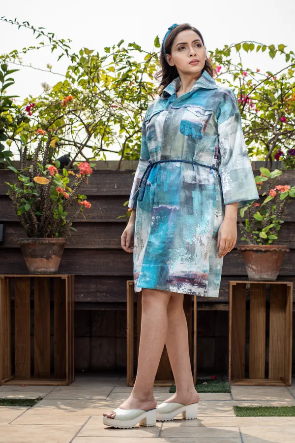 Riviera_Relaxed_Dress_With_Hand_Plaited_Belt_For_Women