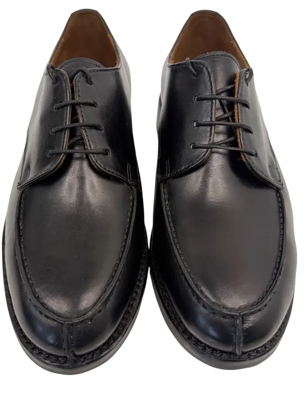 Black,_Derby_Goodyear_Welted_Shoe,_Leather,_For_Mens