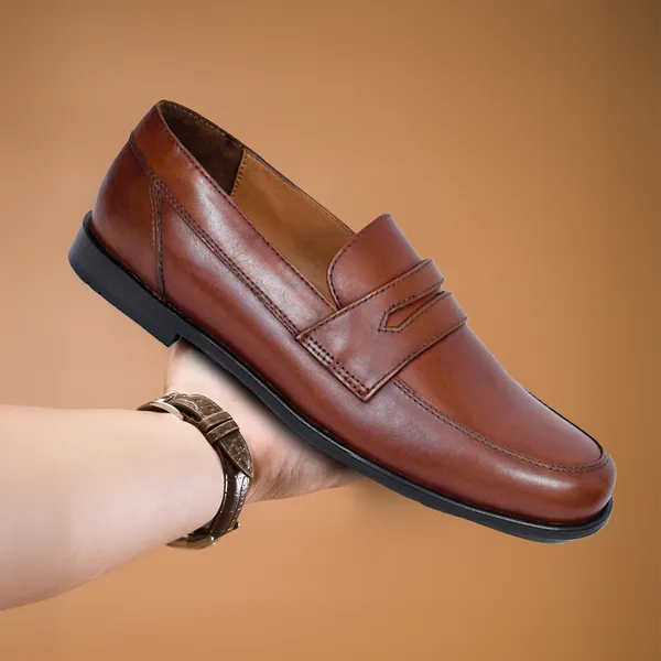 Tan,_Classic_Penny_Loafer,__Mens