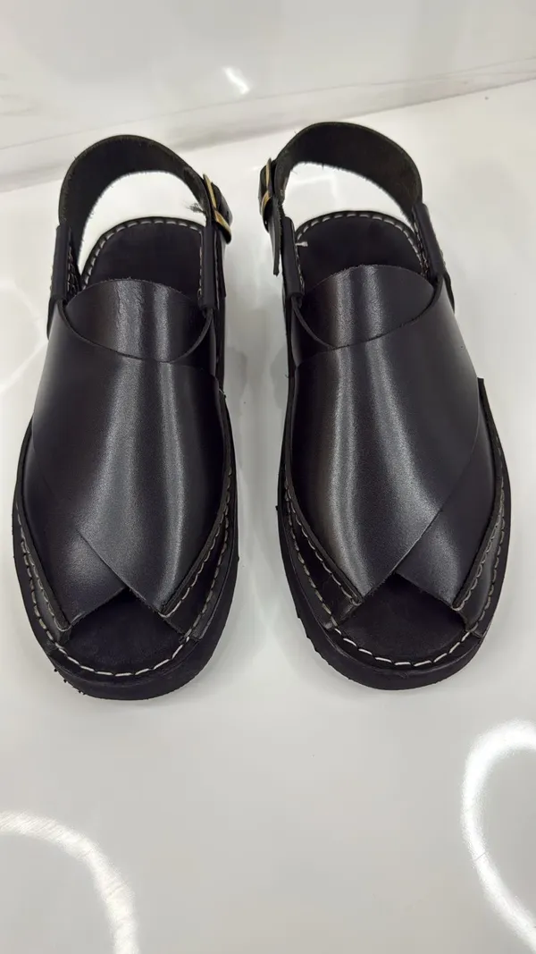 Black_Genuine_Leather__Peshawari_Sandal_For_Men