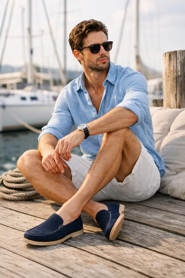 Navy_Genuine_Leather_Loafer_For_Men