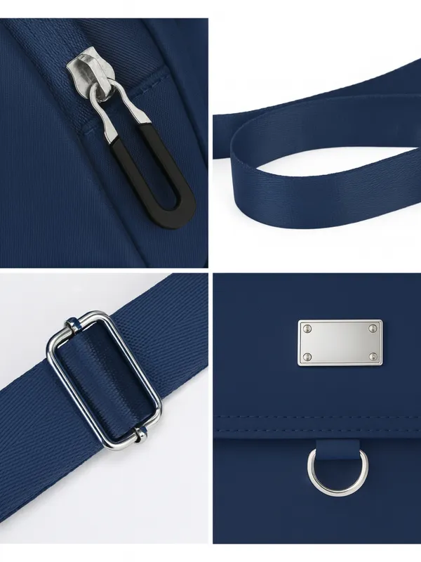 Navy_Blue_Multi_Pocket_Nylon_Crossbody_Bag_For_Women