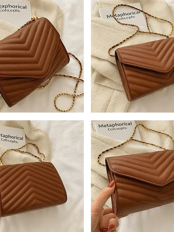 Brown_Quilted_Chevron_Shoulder_Sling_Bag_For_Women