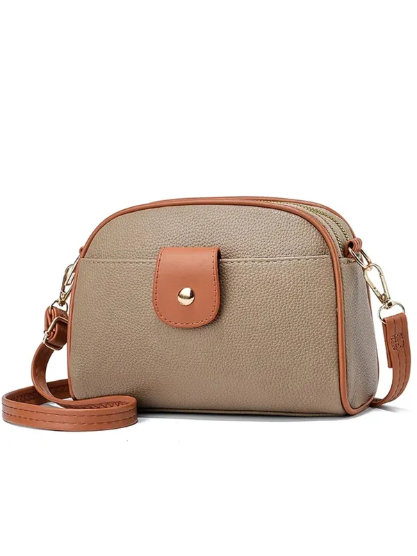 Khakhi_Crossbody_Sing_Bag_With_Strap_For_Women
