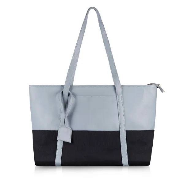 Light_Blue_Light_Weight_Faux_Leather_Tote_Bag_For_Women
