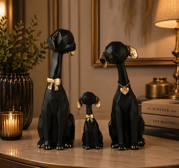 Black_Decorative_Luxe_Paw_Dog_Figurine_Set_With_Accents_Set_Of_3