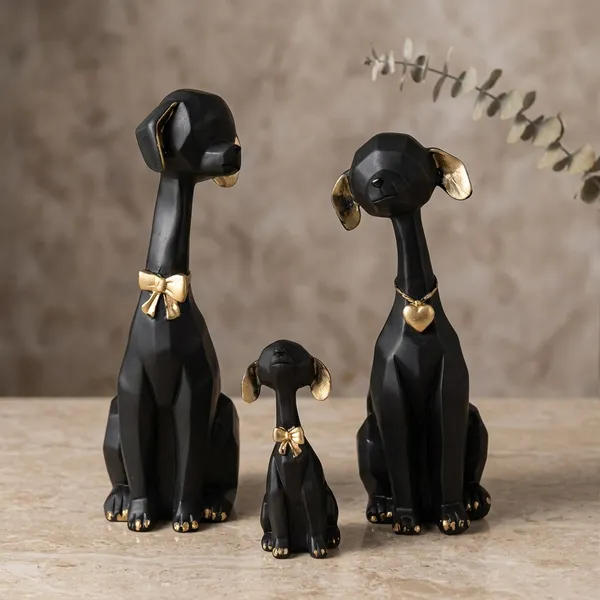 Black_Decorative_Luxe_Paw_Dog_Figurine_Set_With_Accents_Set_Of_3