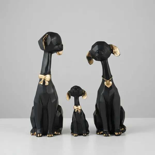 Black_Decorative_Luxe_Paw_Dog_Figurine_Set_With_Accents_Set_Of_3