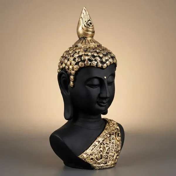 Black_And_Gold_Decorative_Buddha_Eternal_Clam_Statue