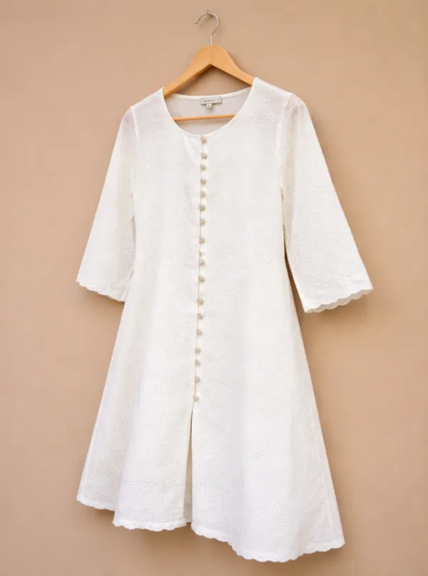 White_Hakoba_Premium_&_Fancy_Design_Kurti_For_Women