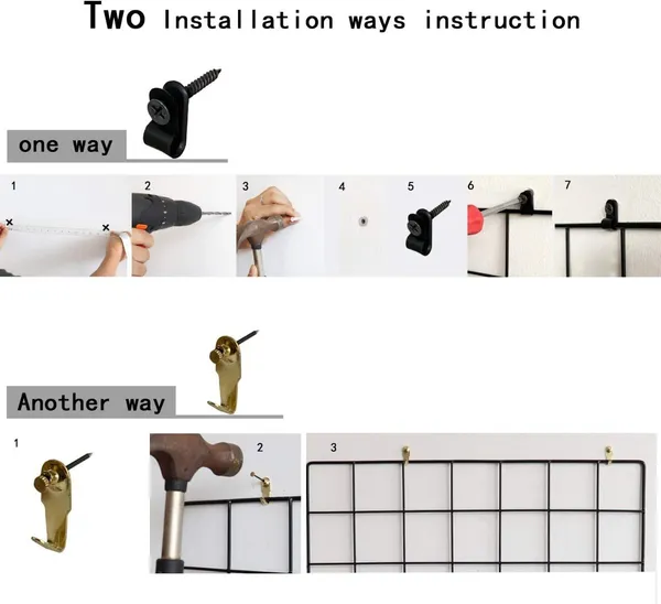 Black_Wall-Mounted_Metal_Grid_Panel_With_Shelves_And_Hooks