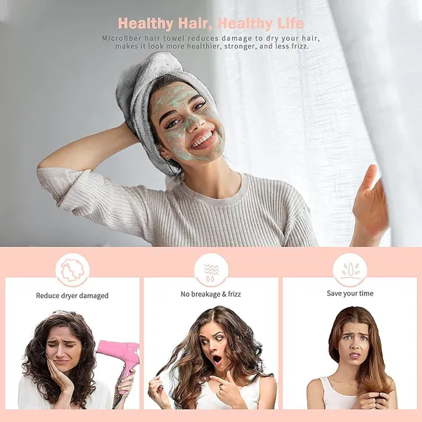 Multicolor_Microfiber_Hair_Drying_Towel_Wrap_With_Button_And_Elastic_Band