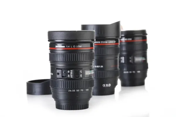 Black_Camera_Lens_Shaped_Stainless_Steel_Travel_Mug_With_Lid