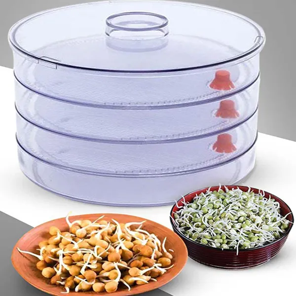 White_4Layer_Stackable_Sprout_Maker_Hygienic_Home_Sprouting_System_With_Drainage_Taps_20Cm