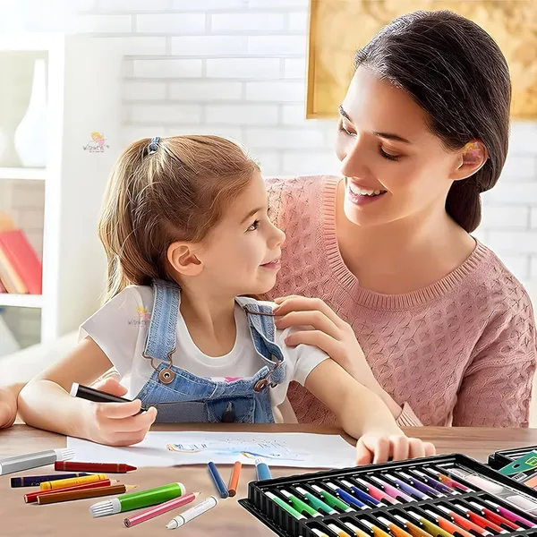 Multicolor_150Piece_Professional_Art_Set_With_Drawing,_Painting_And_Craft_Supplies_In_Portable_Case