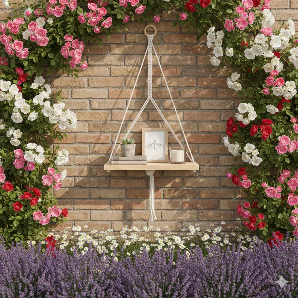 Off_White_Macrame_Hanging_Shelf_With_Wooden_Board