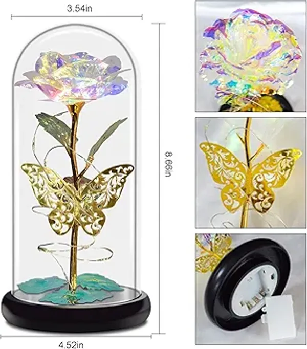 Purple_Enchanted_Galaxy_Rose_With_Golden_Butterfly_Led_Dome_Light