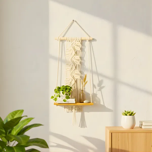 Natural_Cream_Macrame_Wall_Hanging_Shelf_With_Plant_Holder