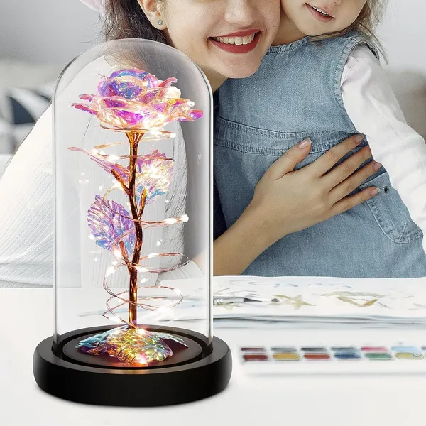 Purple_Enchanted_Galaxy_Rose_With_Golden_Butterfly_Led_Dome_Light
