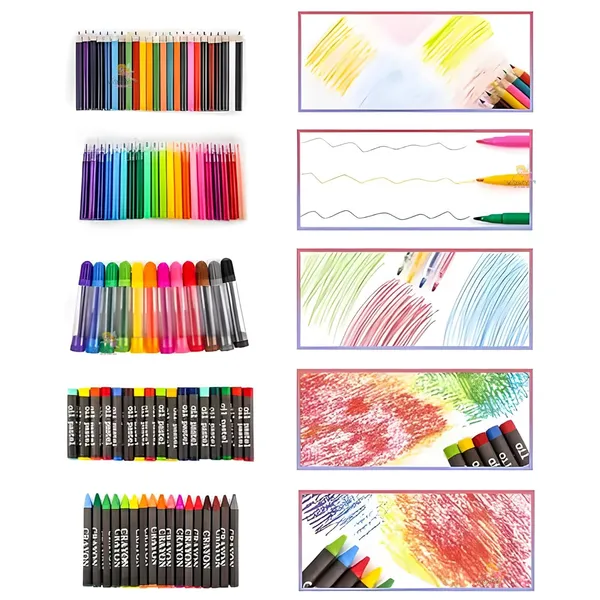 Multicolor_150Piece_Professional_Art_Set_With_Drawing,_Painting_And_Craft_Supplies_In_Portable_Case