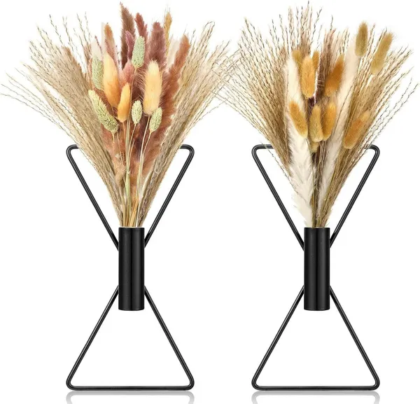 Black_Geometric_Wall_Mounted_Dried_Flower_Holder_Vase