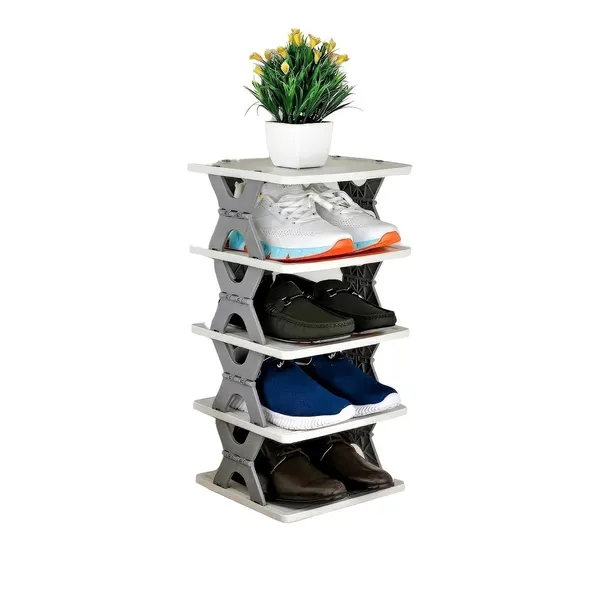 White_Multitier_Plastic_Shoe_Rack_With_Xframe_Design_Space_Saving_Organizer_For_Home_And_Closet