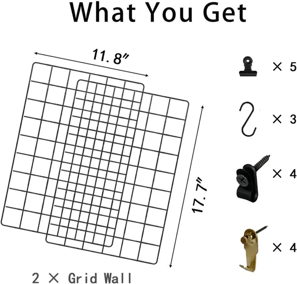 Black_Wall-Mounted_Metal_Grid_Panel_With_Shelves_And_Hooks
