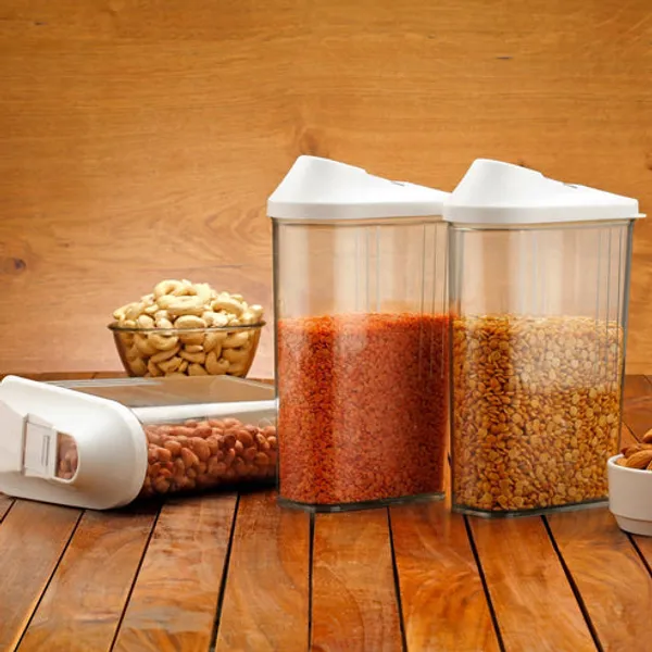 White_Airtight_Food_Storage_Containers_Set_Of_6_With_Easy_Pour_Spout_Clear_Plastic_Kitchen_Organizer_Jars