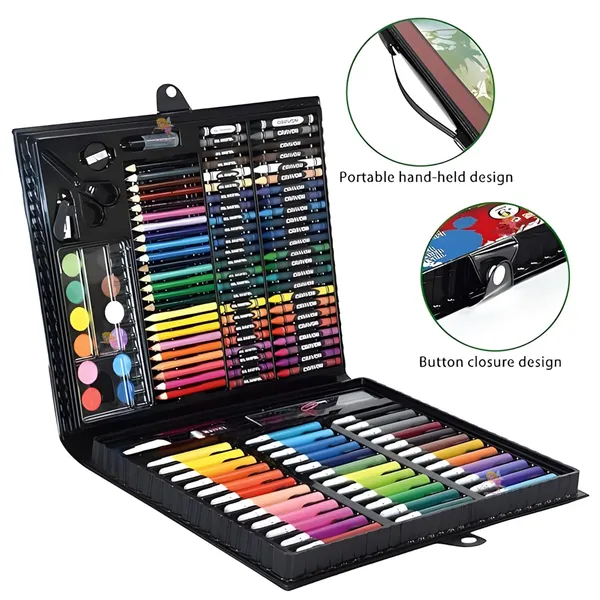 Multicolor_150Piece_Professional_Art_Set_With_Drawing,_Painting_And_Craft_Supplies_In_Portable_Case