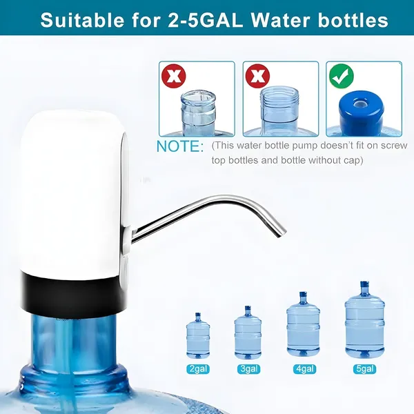 White_Automatic_Electric_Water_Bottle_Dispenser_Pump