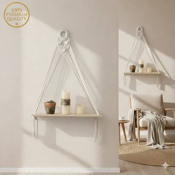 Multicolor_Macrame_Hanging_Wall_Shelf_With_Wooden_Board