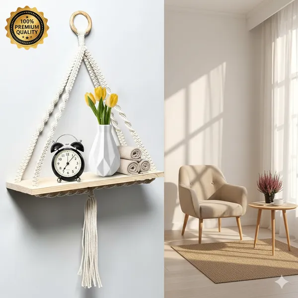 Cream_Macrame_Hanging_Shelf_With_Wooden_Board