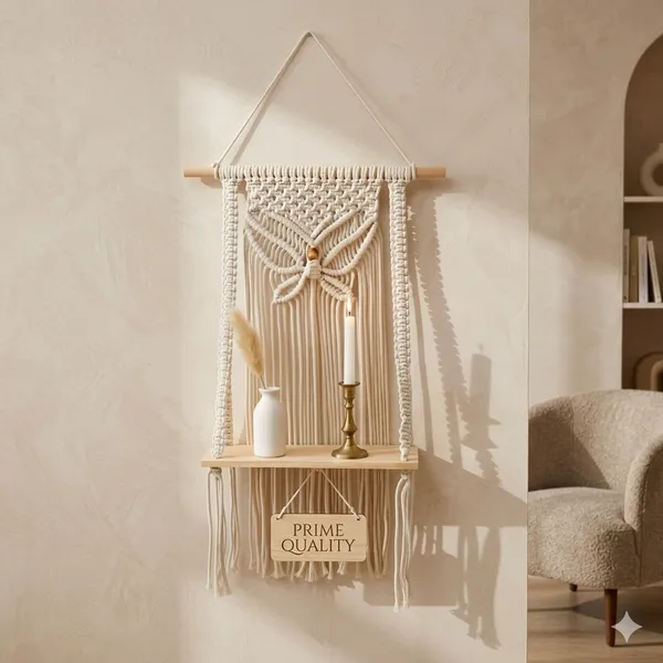 Cream_Macrame_Wall_Hanging_Shelf_With_Wooden_Brackets